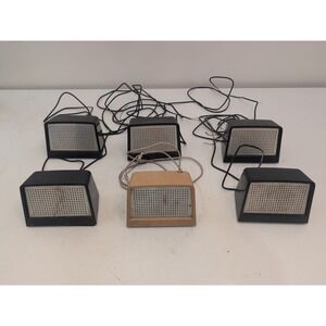 Vintage Bell System Western Electric 760A loudspeakers Lot Of 6 (5 Blk 1 Tan)